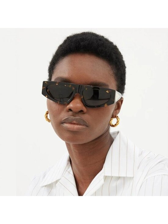 Bottega Veneta BV1277S 001 Sunglasses Black Cat Eye Frame, Grey Lenses main image 6